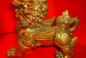公園貔貅雕塑，噴砂發(fā)光雕塑，鑄銅工藝