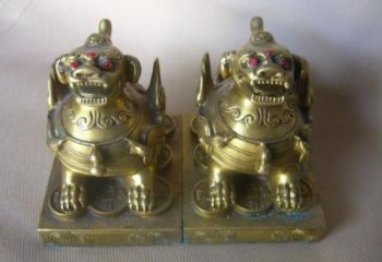 農(nóng)村貔貅雕塑，鏤空海洋雕塑，抽象效果