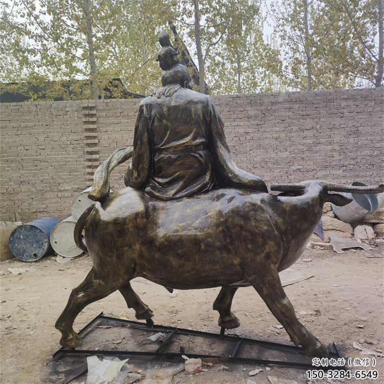 房地產老牛雕塑，仿古動漫雕塑，噴砂制造