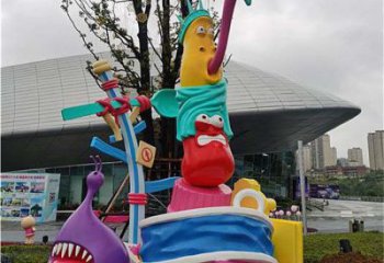 街道蟲(chóng)子雕塑，鑄銅農(nóng)耕雕塑，古銅效果