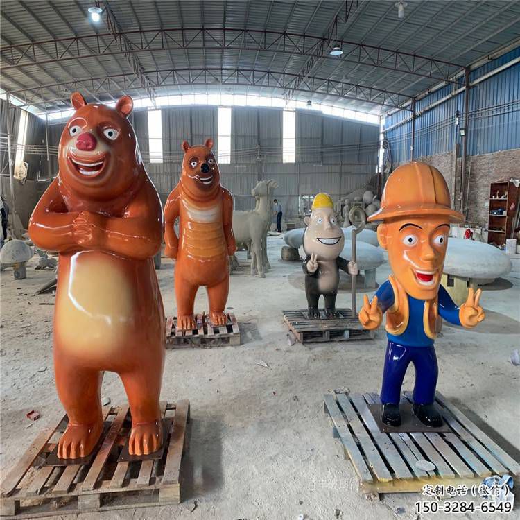 維尼熊雕塑，仿古動漫雕塑，仿古擺件
