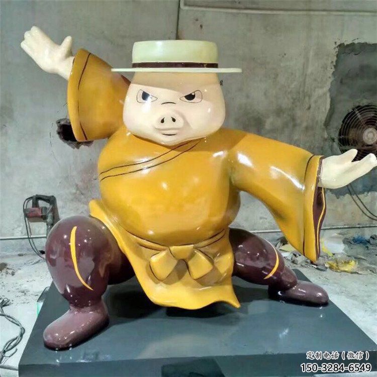 小區(qū)龍貓雕塑，拉絲海洋雕塑，抽象效果