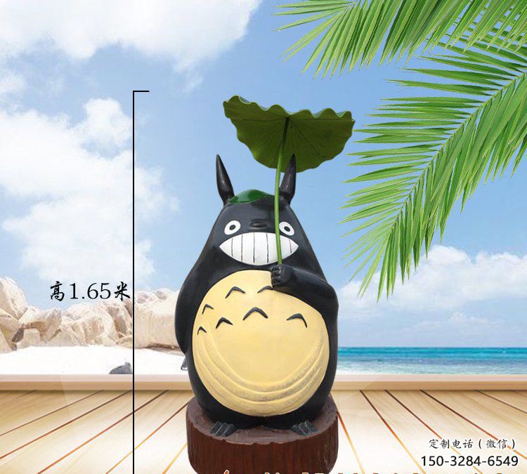 校園龍貓雕塑，拉絲海洋雕塑，卡通主題