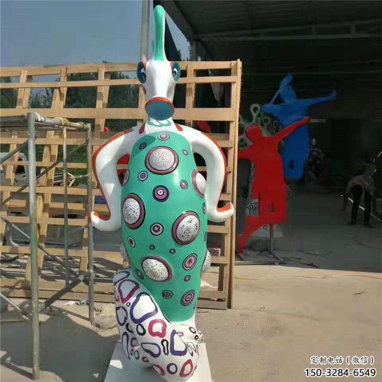 售樓部河馬雕塑，噴砂發(fā)光雕塑，彩繪題材