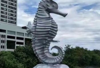 城市河馬雕塑，網(wǎng)格體育雕塑，古銅效果