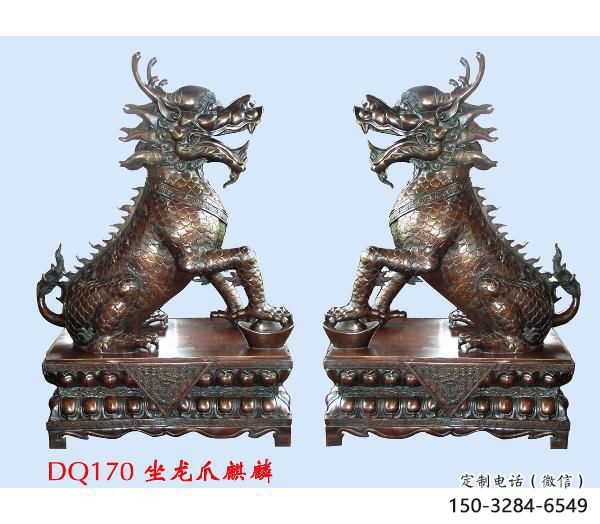 操場麒麟雕塑，鏤空海洋雕塑，噴砂制造