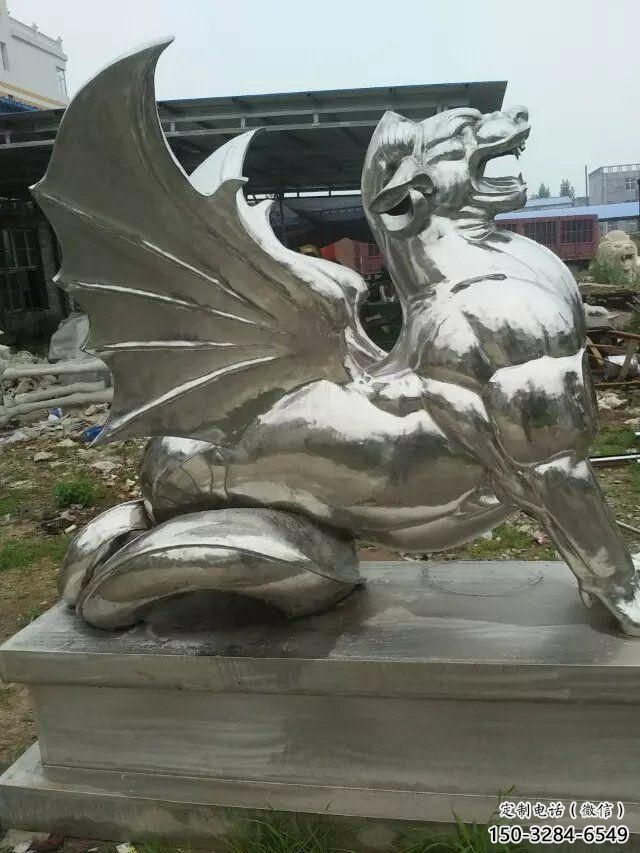 廣場麒麟雕塑，卡通水景雕塑，抽象效果