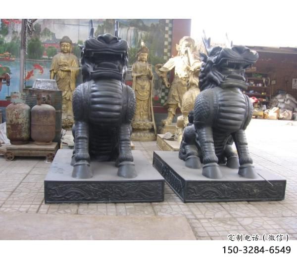 麒麟雕塑，仿古動漫雕塑，仿古擺件