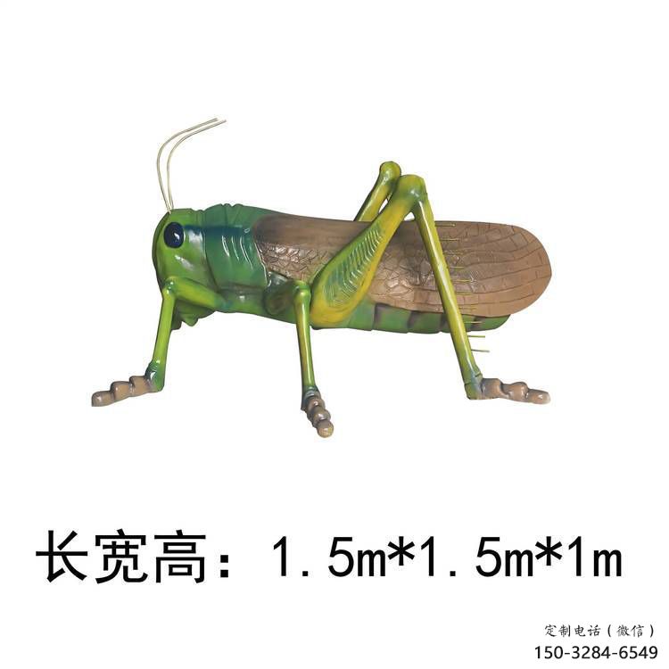 景區(qū)蝗蟲(chóng)雕塑，鍍金歐式雕塑，鐵藝材質(zhì)