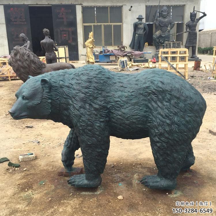售樓處黑熊雕塑 商業(yè)街仿真雕塑 動物擺件