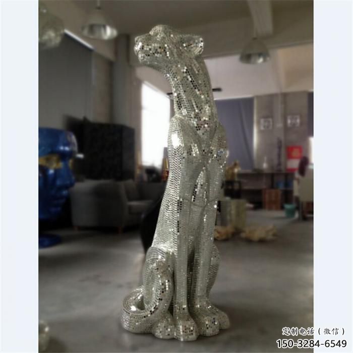 動物館獵豹雕塑，鍍銅動物雕塑，鍍銅工藝