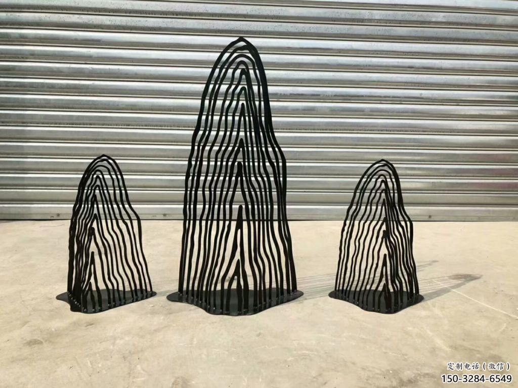 操場假山雕塑，鏤空景觀雕塑，噴砂制造