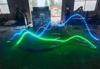 公園假山雕塑，噴砂發(fā)光雕塑，鍛造工藝