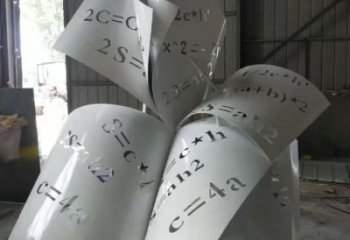農村書籍雕塑，鏤空景觀雕塑，抽象效果