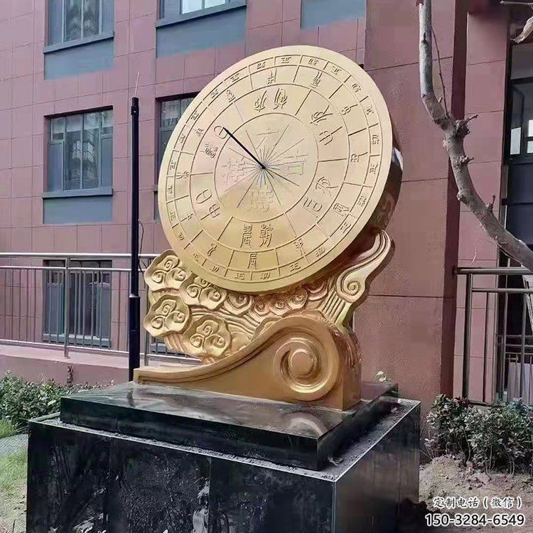 小區(qū)渾天儀雕塑，拉絲景觀雕塑，抽象效果