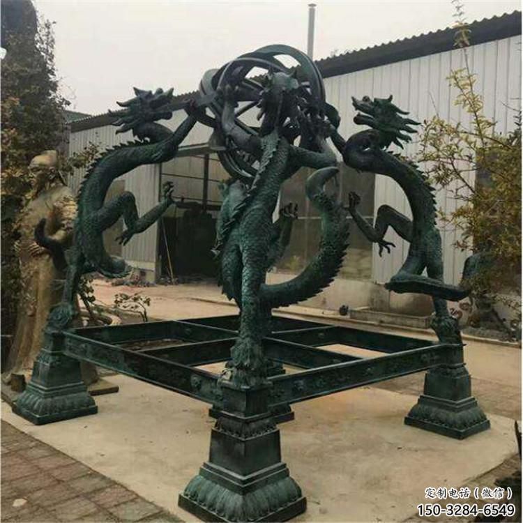 大型渾天儀雕塑，鍍銅景觀雕塑，鏡面工藝