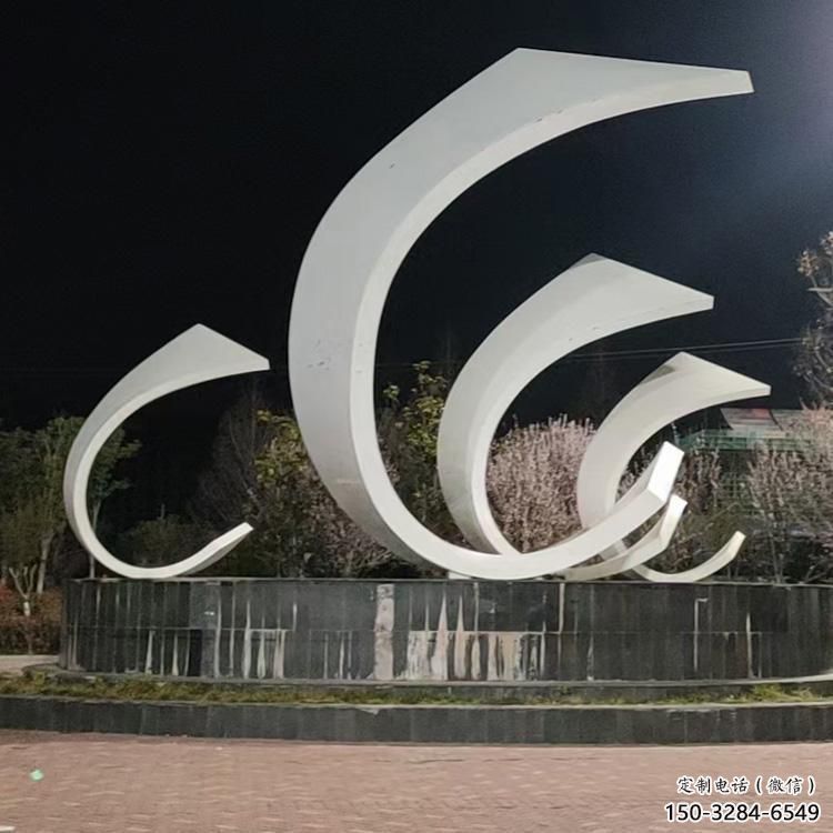 城市帆船雕塑，噴漆體育雕塑，古銅效果