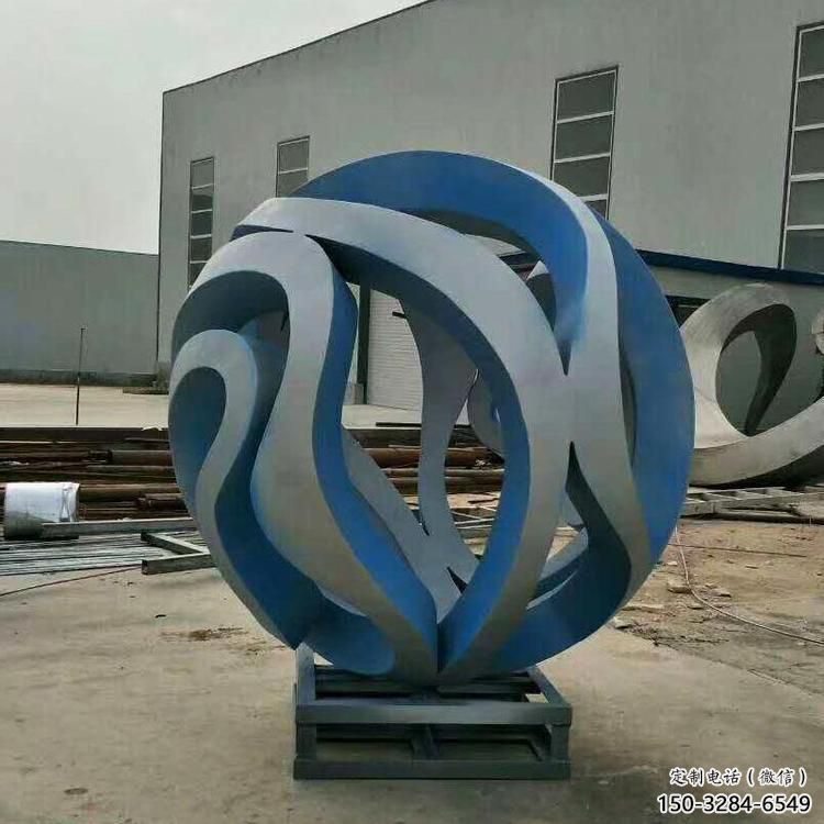 操場地球儀雕塑，鏤空景觀雕塑，噴砂制造