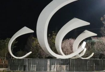 城市帆船雕塑，噴漆體育雕塑，古銅效果