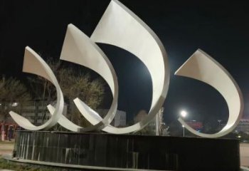 農(nóng)村帆船雕塑，烤漆景觀雕塑，抽象效果