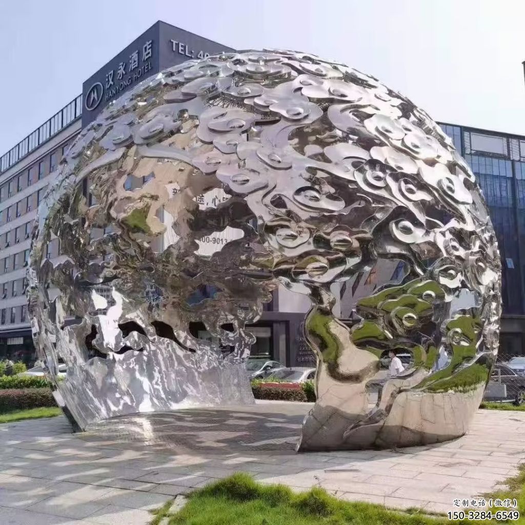 戶外云朵雕塑，鍍金歐式雕塑，鍛造工藝