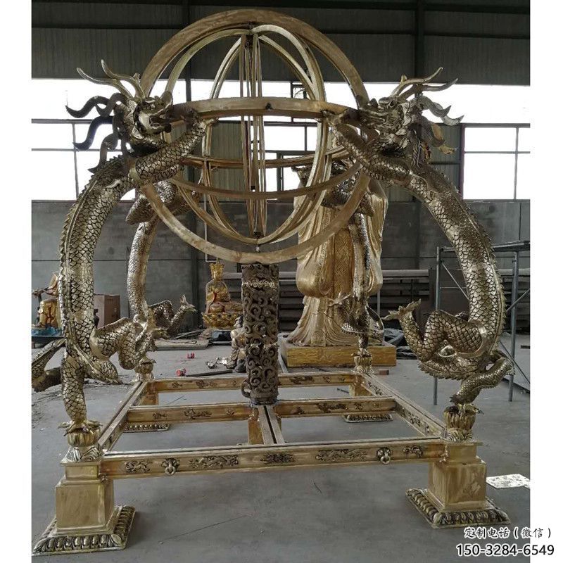 農(nóng)村地動(dòng)儀雕塑，鏤空景觀雕塑，抽象效果
