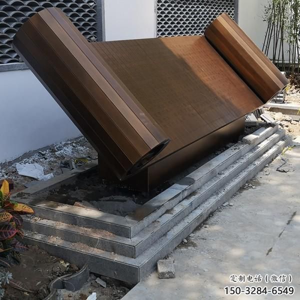 水景書形雕塑 彩繪剪紙小品 現(xiàn)代雕塑