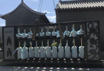 水景算盤雕塑 彩繪剪紙小品 現(xiàn)代雕塑