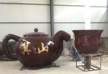 商業(yè)街酒壺雕塑 烤漆擺件 彩繪雕塑