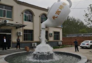 水景酒壺雕塑 彩繪剪紙小品 現(xiàn)代雕塑