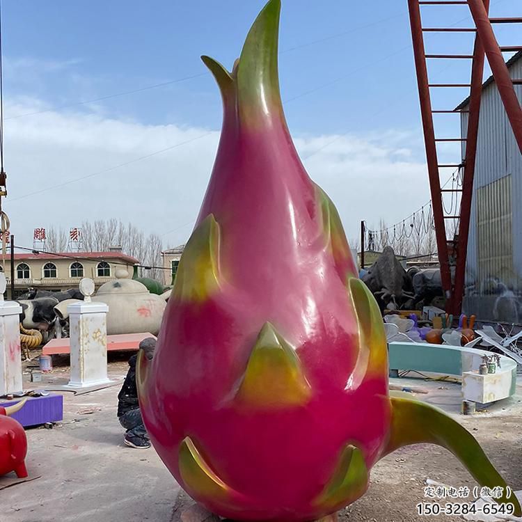 商場(chǎng)火龍果雕塑 仿真雕塑 店門口小品