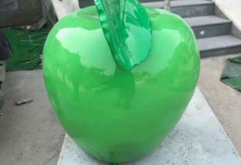 房地產(chǎn)蘋果雕塑 現(xiàn)代景觀水果雕塑 幾何果蔬雕塑