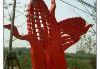 鏤空玉米雕塑 廣場(chǎng)農(nóng)作物雕塑 門(mén)口小品