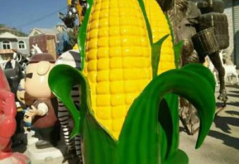 門(mén)口玉米雕塑 售樓處仿真雕塑 彩繪小品