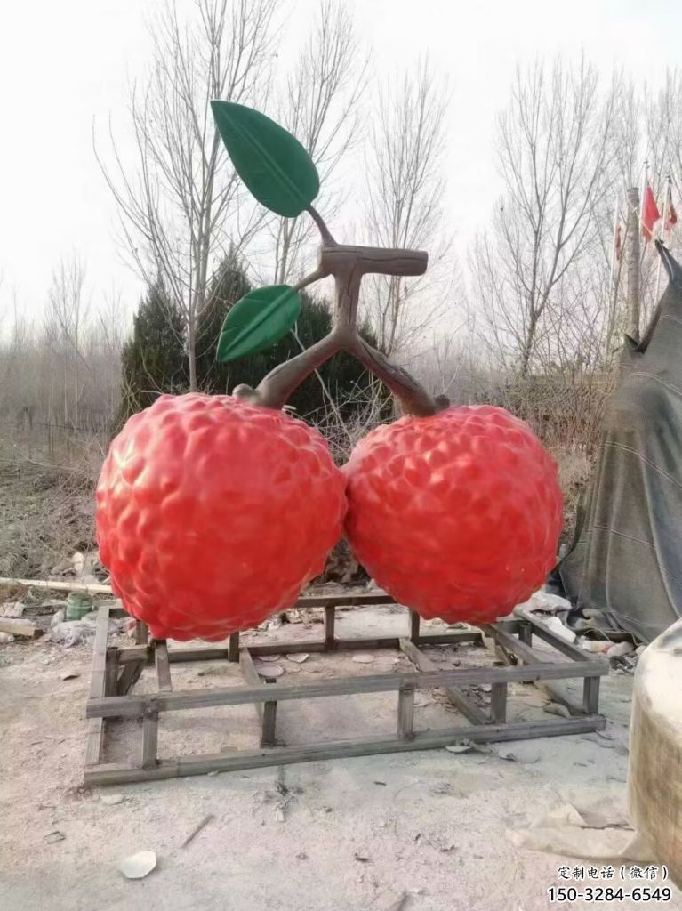 楊梅雕塑，水果仿真擺件，戶(hù)外景觀雕塑 (5)