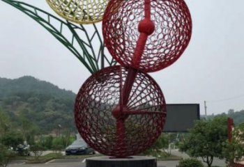 城市楊梅雕塑 風景區(qū)彩繪雕塑 抽象擺件