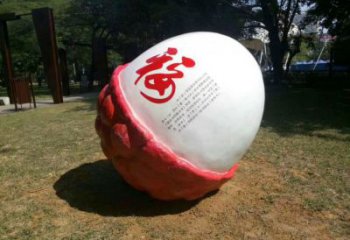 楊梅雕塑，水果仿真擺件，戶外景觀雕塑 (1)