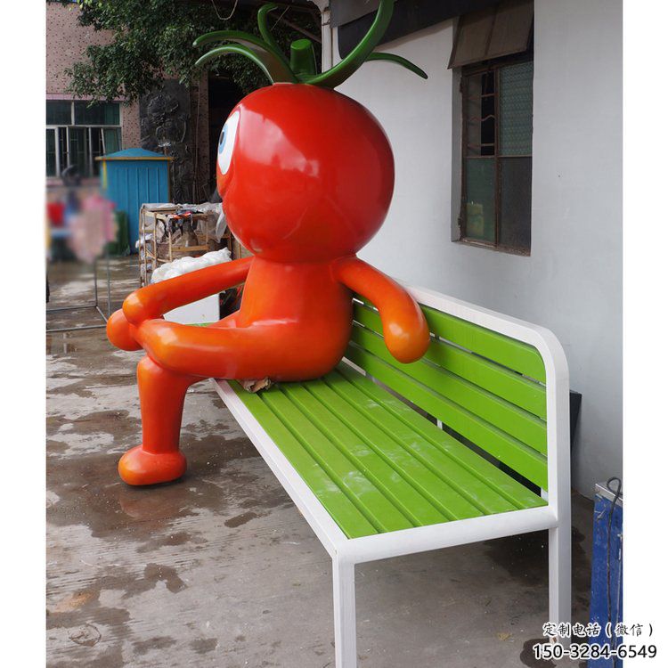 創(chuàng)意西紅柿雕塑 步行街店門口雕塑 果蔬小品 創(chuàng)意西紅柿雕塑 步行街店門口雕塑 果蔬小品