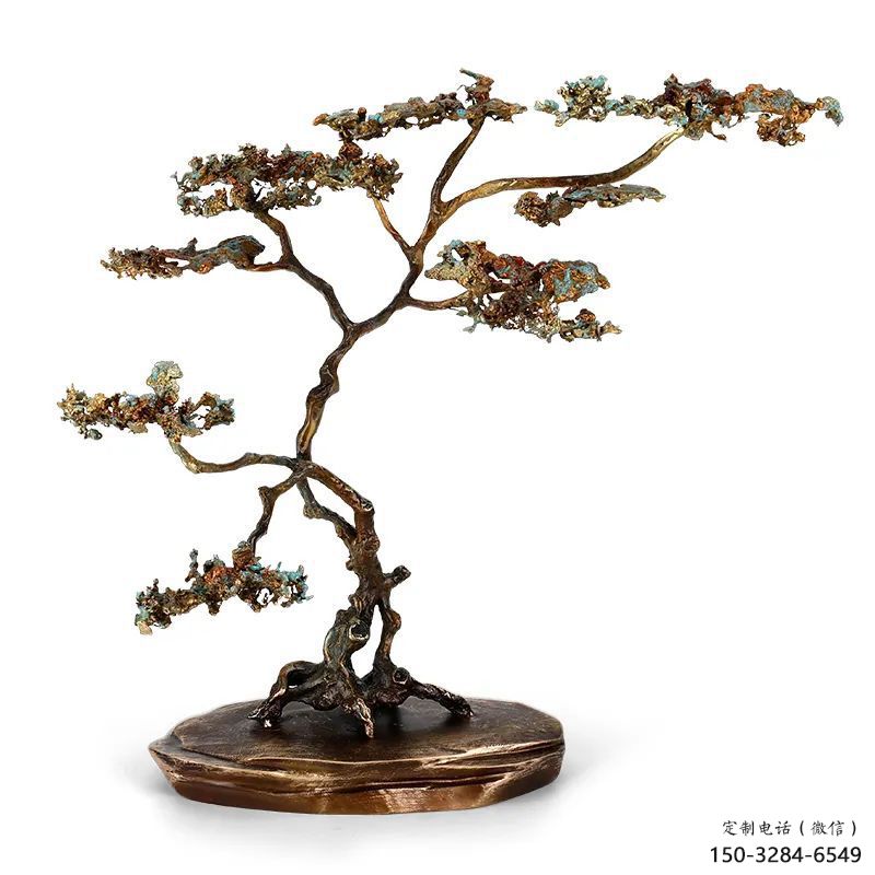 松樹(shù)雕塑 仿真景觀植物雕塑 烤漆大樹(shù)雕塑