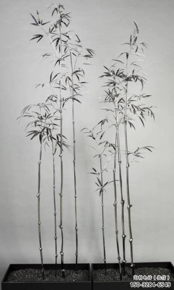 景觀竹子雕塑 剪影竹類雕塑 商業(yè)街植物雕塑