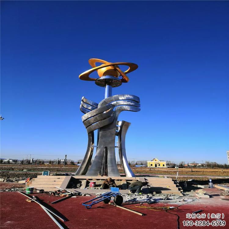 精神堡壘雕塑 仿真景觀標(biāo)牌雕塑 烤漆標(biāo)識(shí)雕塑