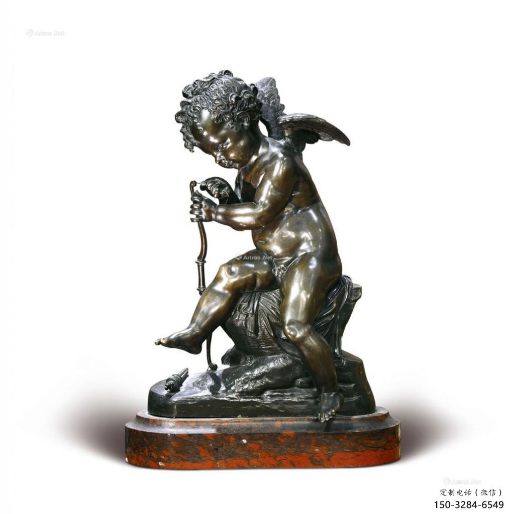 丘比特雕塑 景觀(guān)美陳歐式雕塑 噴漆肖像雕塑