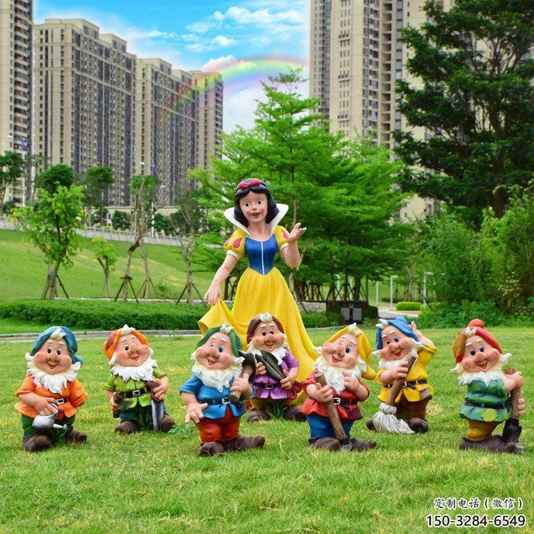 公園白雪公主雕塑 戶外卡通雕塑 抽象動(dòng)漫雕塑