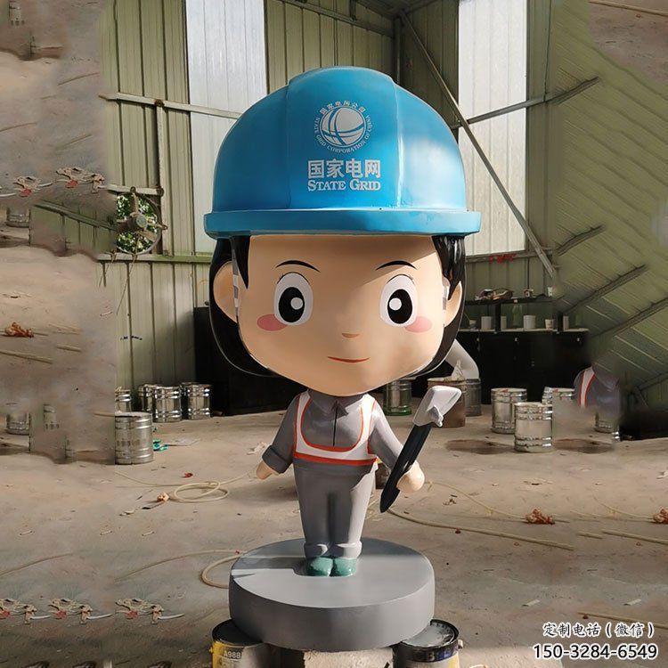 步行街工人雕塑 游樂場(chǎng)民俗雕塑 鑄造勞動(dòng)雕塑