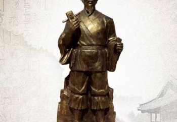 烤漆魯班雕塑 鋼管手藝人雕塑 室內(nèi)木匠雕塑