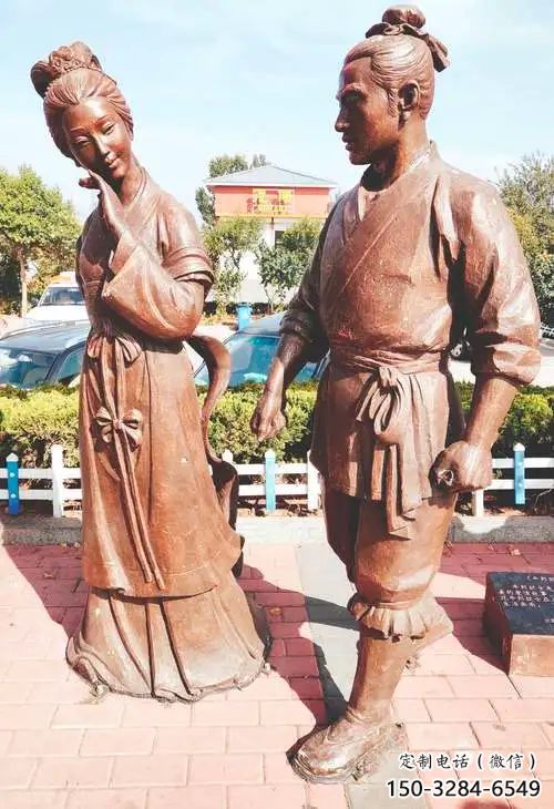 園林牛郎織女雕塑 風(fēng)景區(qū)神話雕塑 廣場(chǎng)小品