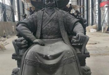 鑄銅皇帝雕塑 異形古代雕塑蔬 農(nóng)村雕塑