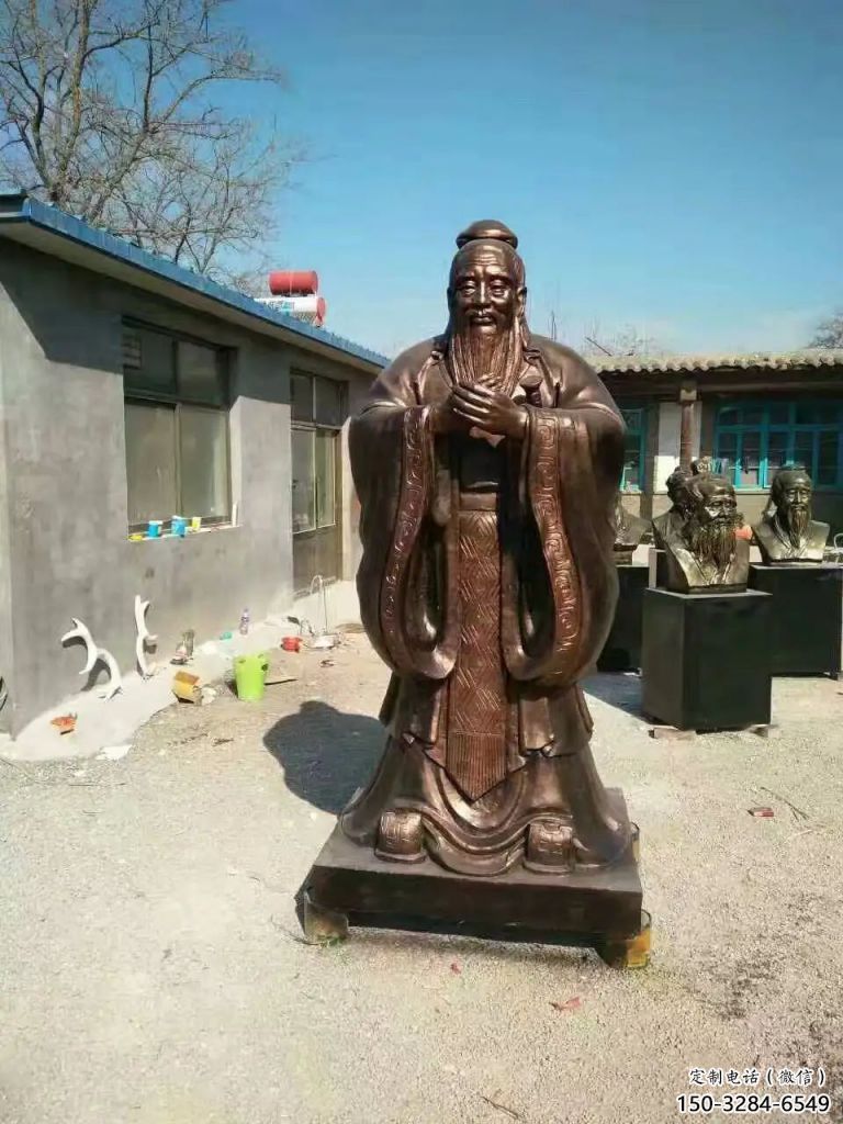 室內(nèi)孔子雕塑 仿真景觀雕塑 大型古代雕塑