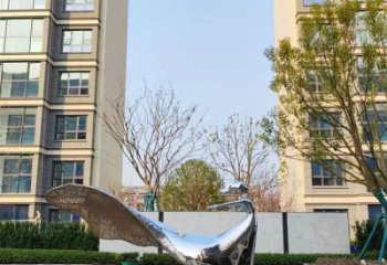 房地產(chǎn)跳舞雕塑 現(xiàn)代景觀舞者雕塑 幾何女孩雕塑