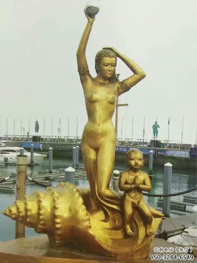 街道美人魚雕塑 現(xiàn)代景觀雕塑 彩繪動(dòng)漫雕塑